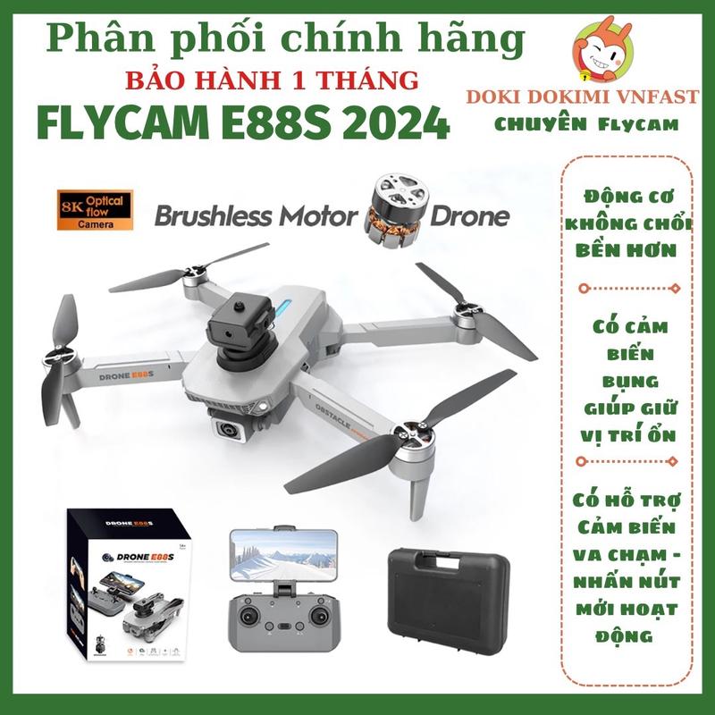 Flycam E88S 2024 - E88 max - động cơ không chổi bền - có cảm biến va chạm - rẻ nhất TikTok - Bh1T Drone Chụp Ảnh Phụ Kiện Đèn
