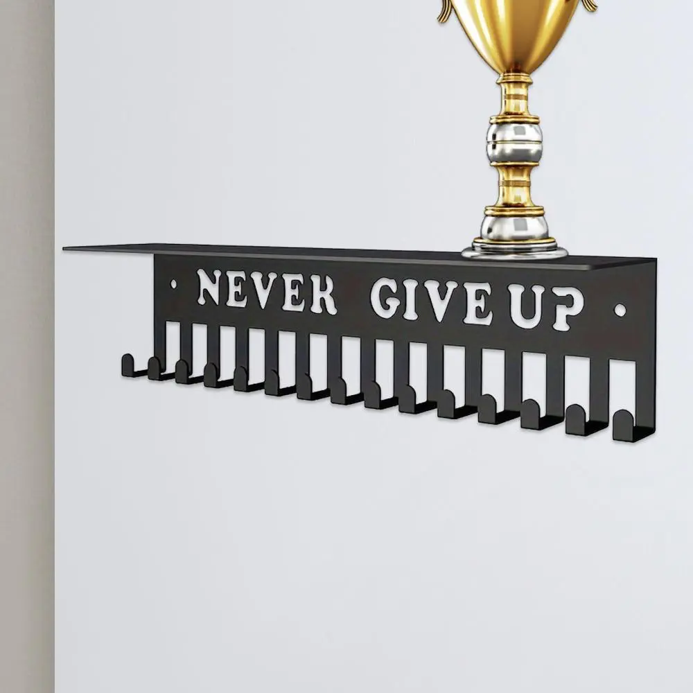 Medal Hanger Easy to Install Metal Basketball Baseball Medal Display Rack for Running Softball Soccer Volleyball Sports Medals，Medal Hanger Holder Display Wall Rack Frame