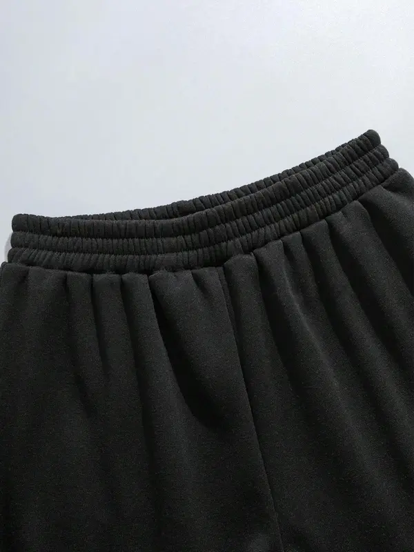 【Plus Size】 Letter Print Pocket Hooded Sweatshirt & Sweatpants Set, Casual Long Sleeve Pullover & Jogger Pants, Women's Fall & Winter Clothes for Daily Wear 3
