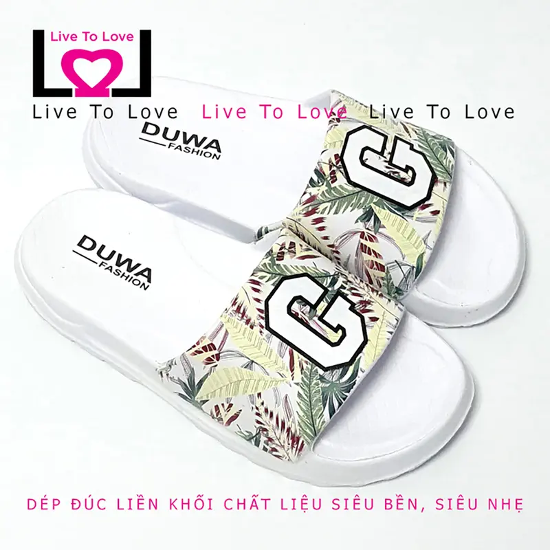 Dép Nam, Nữ Đúc Liền Khối Siêu Nhẹ DUWA LT2263 - Hàng Chính Hãng - Slipper, Dép Đế Bằng Quai Ngang Dép Lê 6