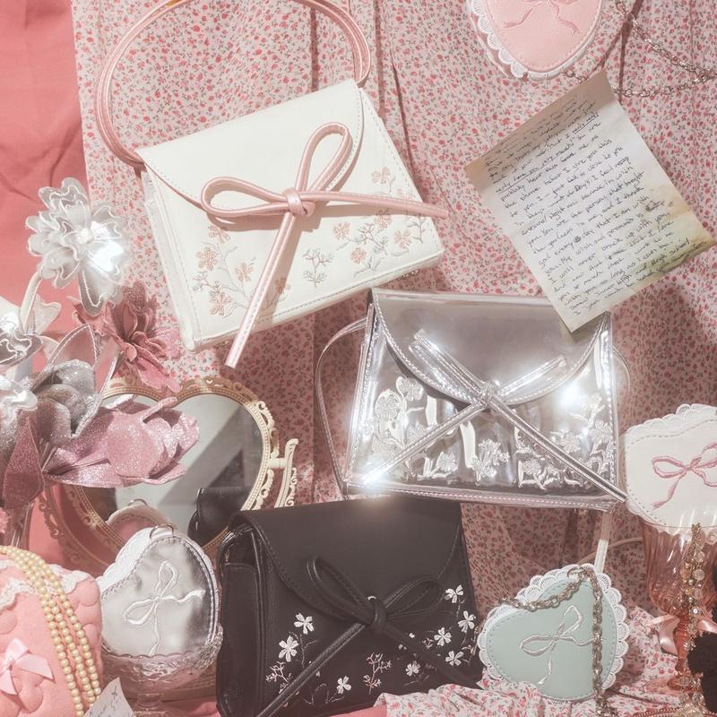 Túi Da Pu Đeo Chéo Thắt Nơ Ngaos - Ribbon Darling Size M