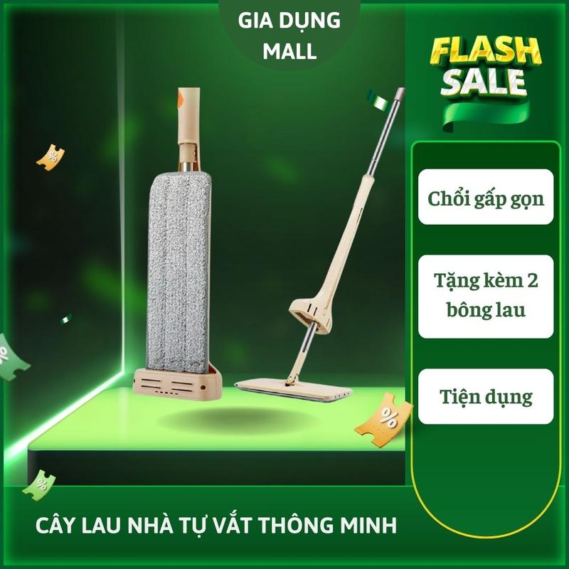 Bộ cây lau nhà tự vắt thông minh đầu xoay 360 độ tiện lợi Lau Sà