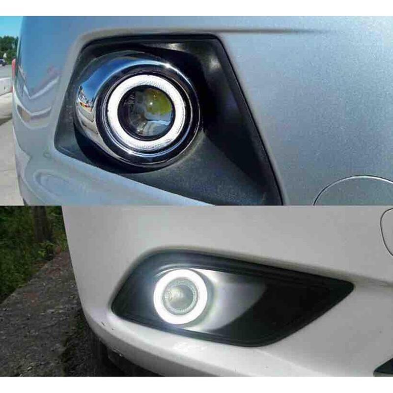 Product Introduction of 【24-hour shipping+free shipping+COD】1/2Pcs car sports light fog&decorative light LED bulb eagle eye corner halo projector accessories Lampu Kereta 22
