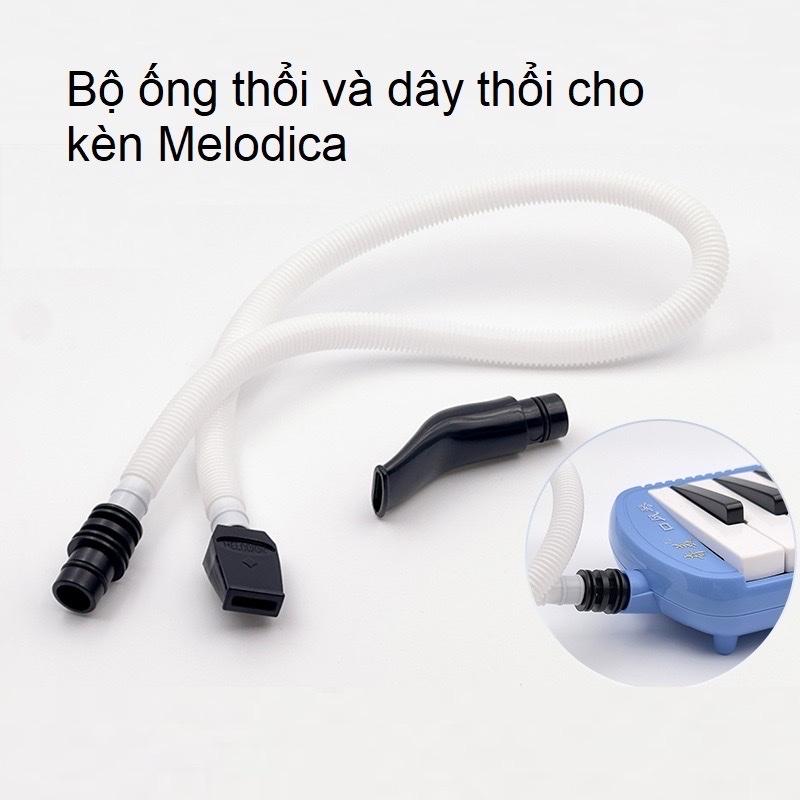 Bộ ống thổi cho kèn Melodica gồm một dây thổi dài và một ồn thổi ngắn