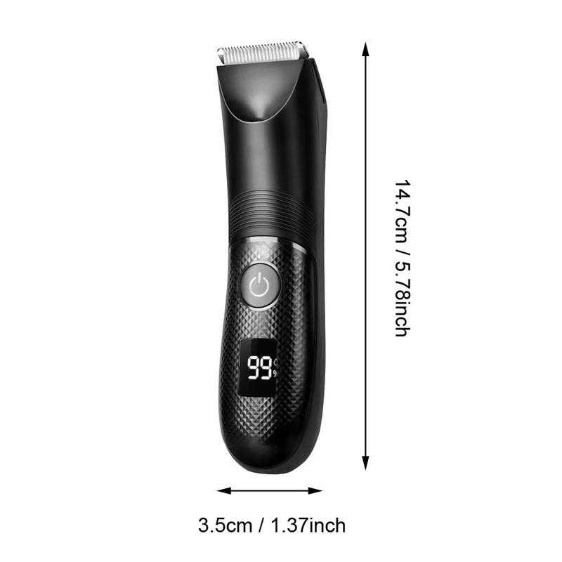 Waterproof Body & Manscaping Trimmer for Men, 1 Box Rechargeable Body Hair Shaver & Accessories, Hair Trimmer for Home & Travel 1