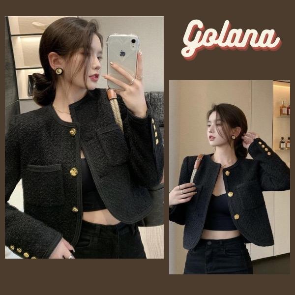 Áo Dạ Tweed Dáng Ngắn , Áo Khoác Dạ Siêu Sang Chảnh Có BigSize (AD001)