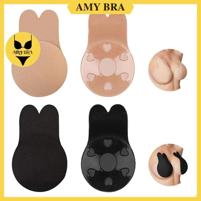 Miếng Dán Ngực Nữ Tai Thỏ - Miếng Dán ôm ngực Chống Chảy Xệ AMYBRA D0950 Áo ngực dính Bra Accessories mieng  dan Women Kem Kem