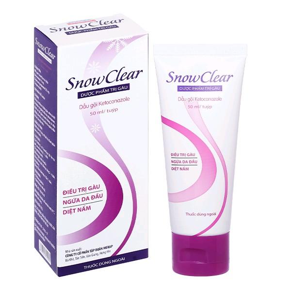 Dầu gội gàu Snow Clear - Hết sạch gàu, nấm, viêm da tiết bã nhờn (tuýp 50ml) dau go