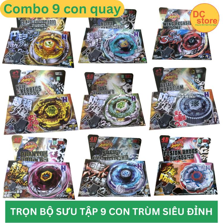 Trọn Bộ Sưu Tập 9 Con Quay Vô Cực Tuyệt Đỉnh Bộ Bồ Chơi Cực Thích Cho Bé Yêu