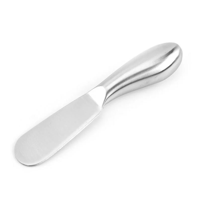 Product Introduction of Stainless Steel Butter Cutter Cheese Jam Spreaders Wipe Cream Cutter Utensil Multifunction Butter BreadKnife Kitchen Gadget Smooth Round 25