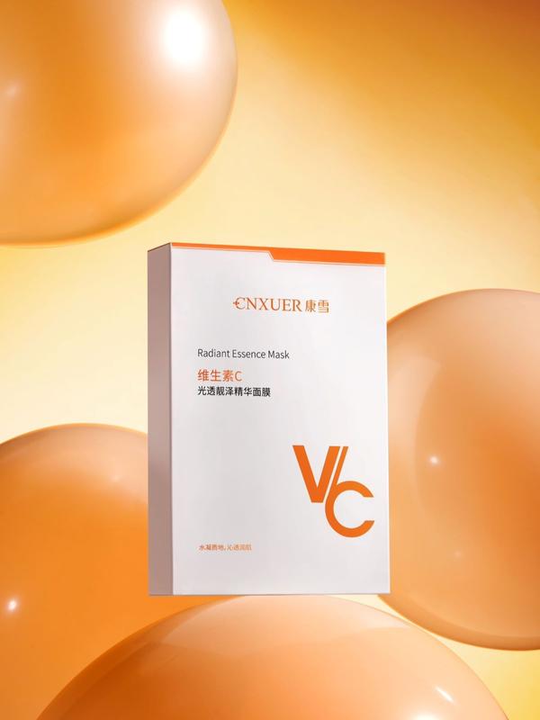 10 Miếng Mặt Nạ Giấy CNXUER Vitamin C Hỗ Trợ Sáng Da, Mờ Thâm 25ml Skincare Silicon Women Nữ Cosmetics Làm Đẹp Da Dưỡng Ẩm Da Mask Đắp Mặt Cho Mặt Dưỡng Da Mặt Kem Face 2