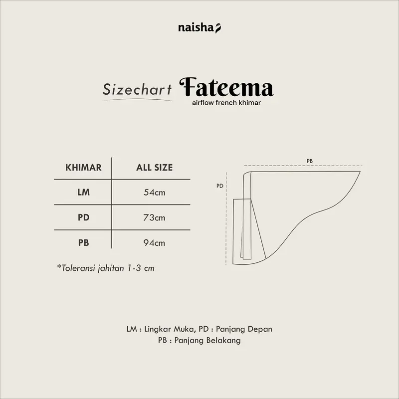 Naisha - Fateema Airflow French Khimar Crinkle Panjang Muslim Umroh Jilbab Syari Instan Kerudung Hitam Crinkle Panjang 6