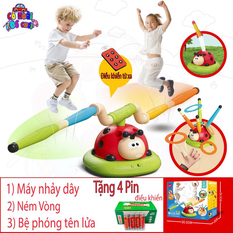 Đồ chơi máy tập thể dục bọ rùa, khủng long có điều khiển từ xa