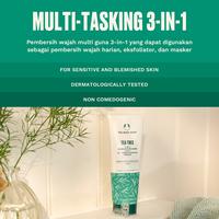 Gambar The Body Shop Tea Tree 3 in 1 Face Wash Scrub Mask 125ml dari The Body Shop Indonesia Store Kota Tangerang Selatan 2 Tokopedia