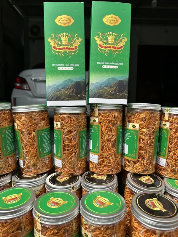 .Combo 2 hộp Đông trùng hạ thảo Huy Cương loại gãy 50g 5