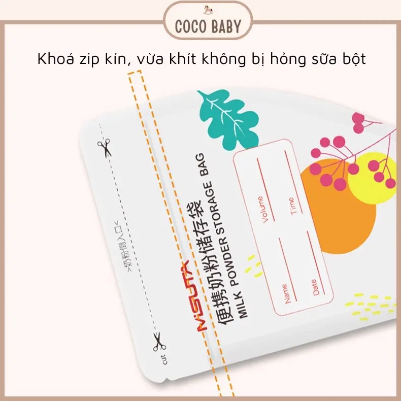 Túi đựng Sữa bột 1 túi đựng 50g Sữa bột Trữ Sữa 5