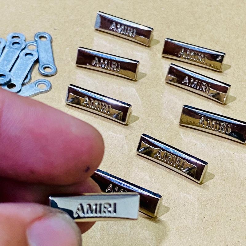 Logo AMIRI Inox cao cấp dùng custom quần áo balo ví mũ nón...