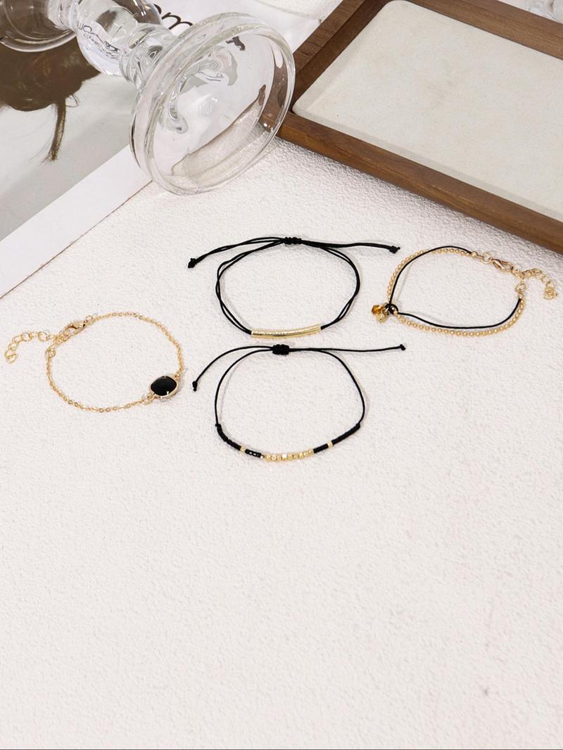 Product Introduction of Fashionable Artificial Gemstone Decorated Beaded Bracelet, Fashion Jewelry for Party, Daily Clothing Decor, Trendy All-match & Exquisite Jewelry for Birthday Gift 4