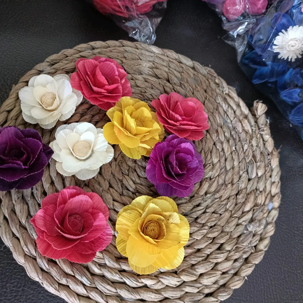 Bunga Mawar Klobot Jagung babyrose Warna Bahan Mahar Seserahan