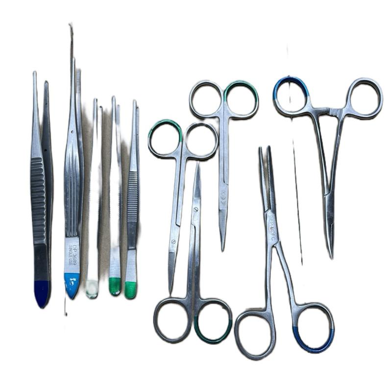 Bộ 10 cây kéo nhíp - gắp- cắt - làm bằng Inox. Thích hợp cho anh em sữa chữa điện tử.