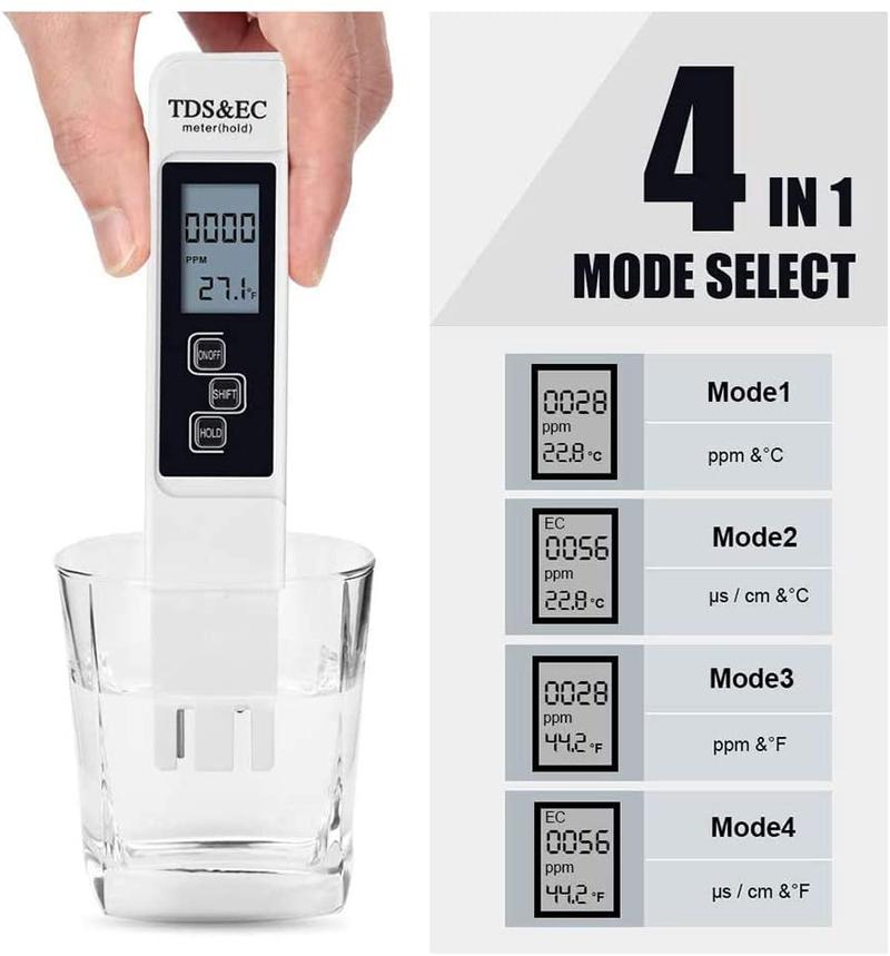 Product Introduction of พร้อมส่ง เครื่องวัดคุณภาพน้ำ 3 in 1 TDS EC PPM Temperature Meter Tester 24