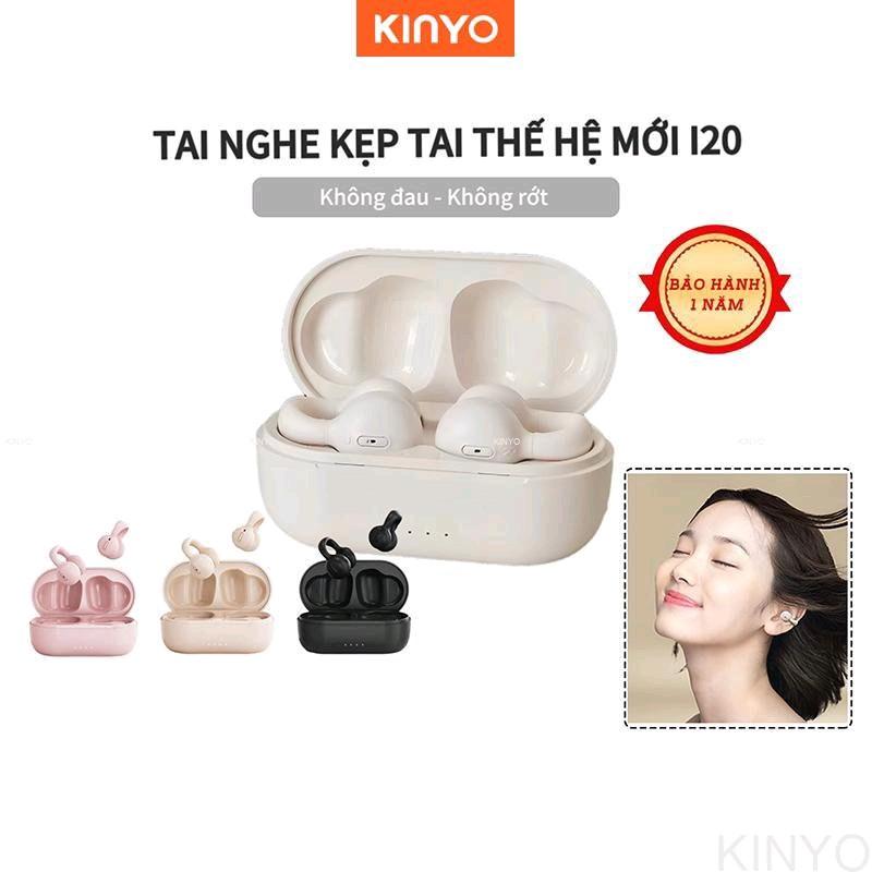 Tai Nghe KINYO i20 Bluetooth, Kẹp Tai Thế Hệ Mới, Cho Văn Phòng, Nghe Nhạc