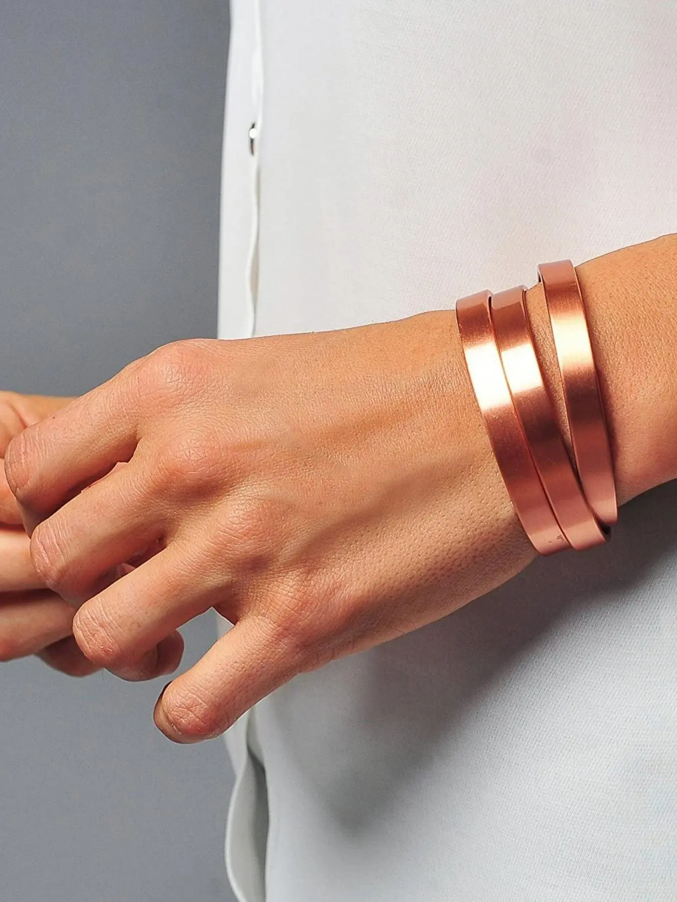 Minimalist Plain Color Magnets Cuff Bangle, Casual Trendy Bangle Bracelet for Women and Girls, Vintage Jewelry for Party, Daily Clothing Decor