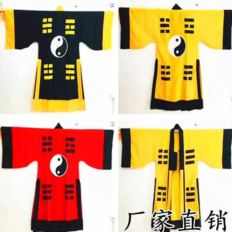 Áo choàng Taoism, Bộ đầy đủ, Quần áo Bagua, Trang phục Halloween và Mao Shan, Thoáng khí, Thức ăn Nhẹ hình tám hình, Quần áo Taoism Lin Zhengying Nam 4