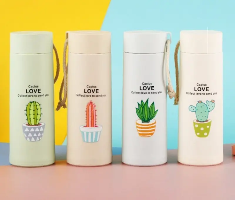 BOTTLE CACTUS Botol Minum Kaca Unik Motif Kaktus Botol Minum Packing Box 5
