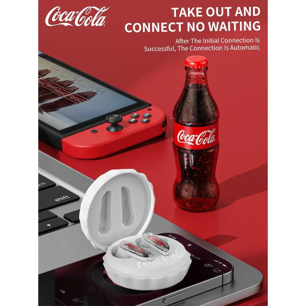 Coca-Cola T13 Wireless Bluetooth Headset Earbuds TWS Earphone