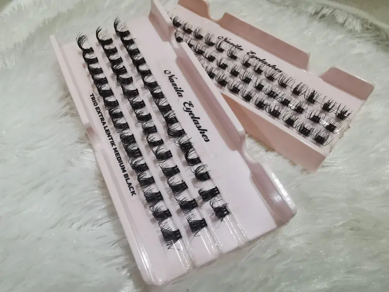 Bulu mata Cluster trio lentik Eyelash Extension 2