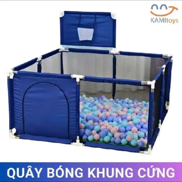 Khung cũi vuông quây bõng trẻ em  tặng bóng đi kèm phù hợp cho bé từ 6 tháng tuối trở lên.
