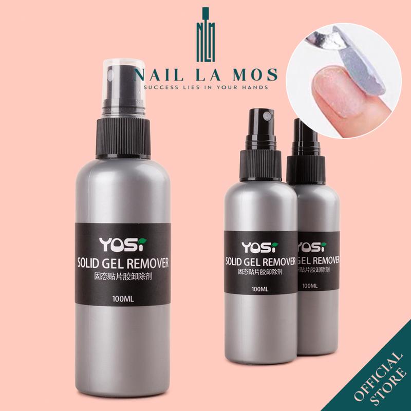 Xịt tháo móng giả YOSI chính hãng 100ml - Nước tháo móng úp bằng base, gel, tan keo nhanh chóng, không nóng xước móng