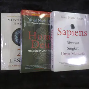 paket buku yuval noah Harari sapiens homo deus 21 lessons