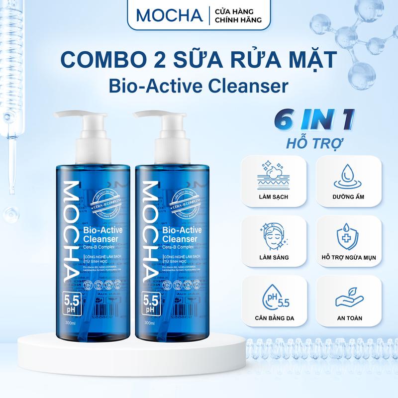 Sữa Rửa Mặt Bio Active Cleanser Mocha 300ml Skincare 4