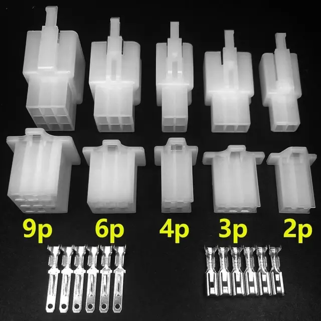 Soket Kabel Motor Mobil Shocket Konektor Male Female Satu Set Plus Skun