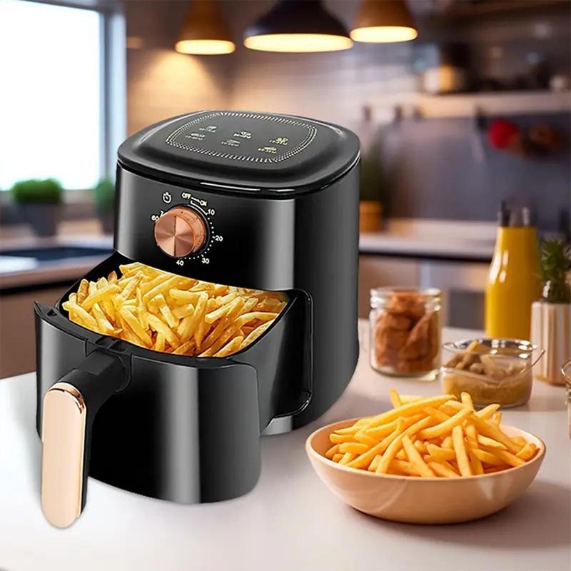 4.5L Large Capacity Air Fryer, Multifunctional Touch Screen Non-stick Electric Fryer, Multi-functional Household Food Cooker, Kitchen Appliances For Daily Use, Stocking Fillers Gift 6
