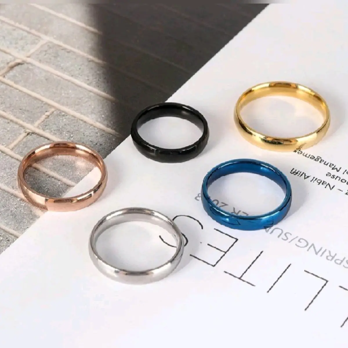 cincin titanium terlariz anti karat anti luntur