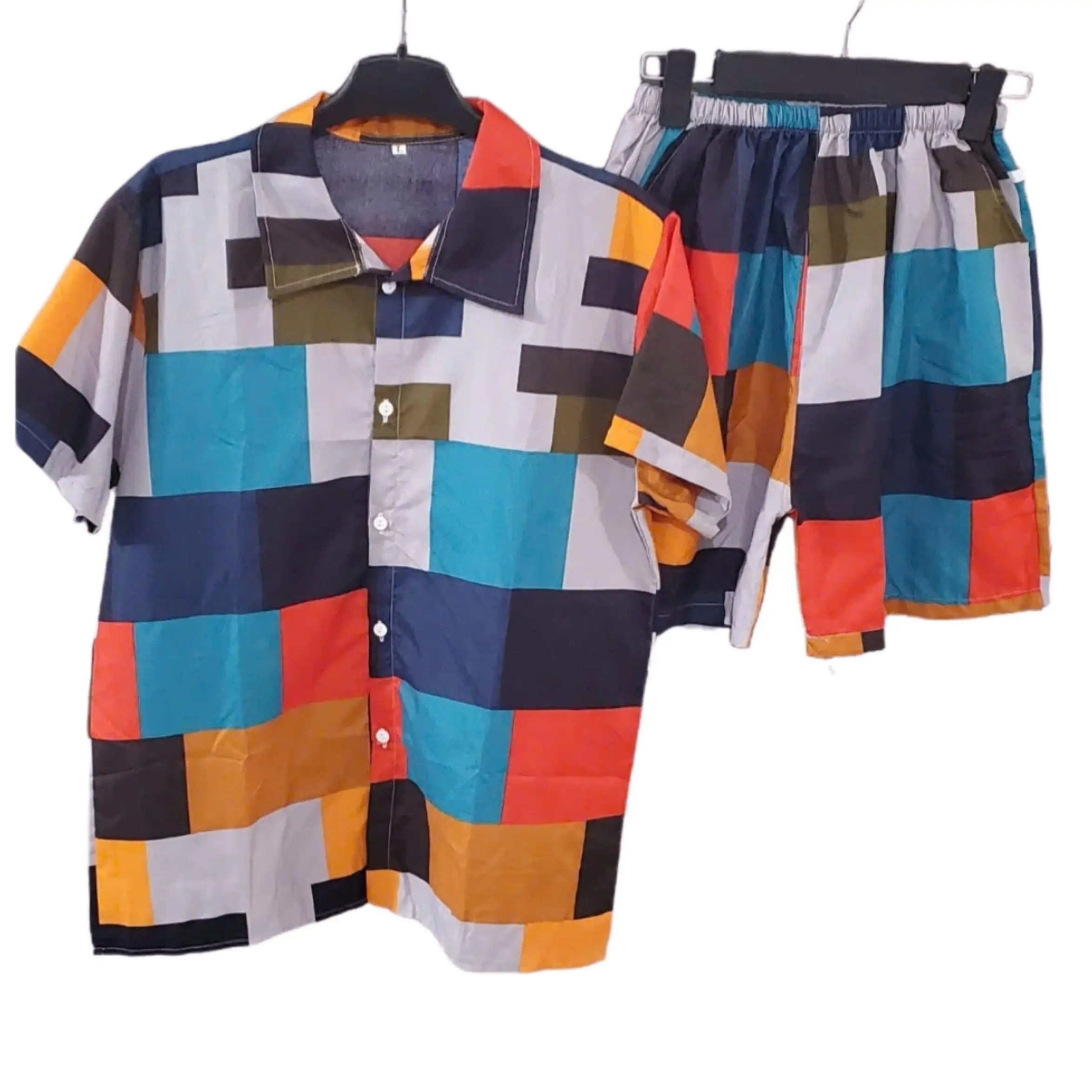 Bộ quần áo đồng phục nhóm đi biển, Kẻ Ô Màu giống Sư thầy, vải Kate Thái, Đủ size 8-120Kg [Đồng phục NamyShop uy tín]