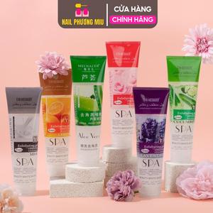 Gel Tẩy Da Chết Meinaier 350g Làm Nail, Tuýp Kem Tẩy Tế Bào Da Thừa Loại To, Làm Mát, Sáng Dịu Da Spa Beauty White Bath Dưỡng Body Nữ