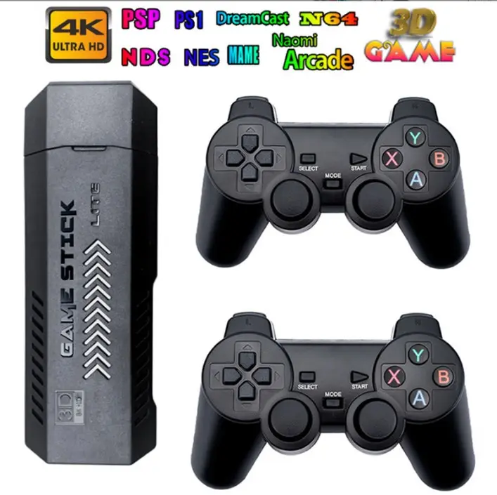 4K Game Stick Gen 2 30000 40000 Games Gamepad Console generasi kedua Video box retro Jadul ctr we dual berdua wireless hadiah anak lelaki ulang tahun birthday 2
