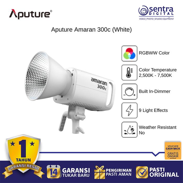Gambar Aputure Amaran 300c Light Kit RGBWW LED Bowens Mount Creative Lighting Effects dari Sentra Digital Kota Surabaya Tokopedia
