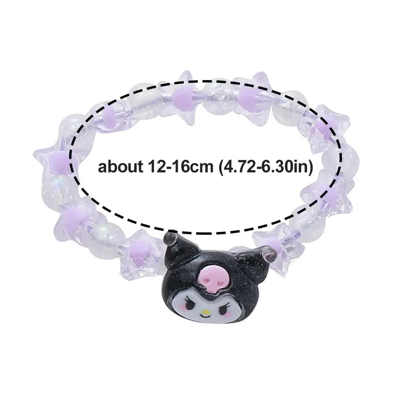 Vòng Tay Cặp Đôi Pha Lê Sanrio Ngọt Ngào, Thiết Kế Hoạt Hình O8Q1, Bao Gồm Vòng Tay Yugui Chó Kulomi, Giá Thấp Nhất, Vòng Tay, V4U0 8