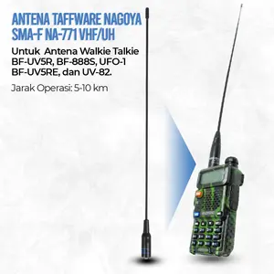 Antena HT / Walkie Talkie for Baofeng SMA-F NA-771 BF-UV5R 888S UFO-1 UV5RE Taffware