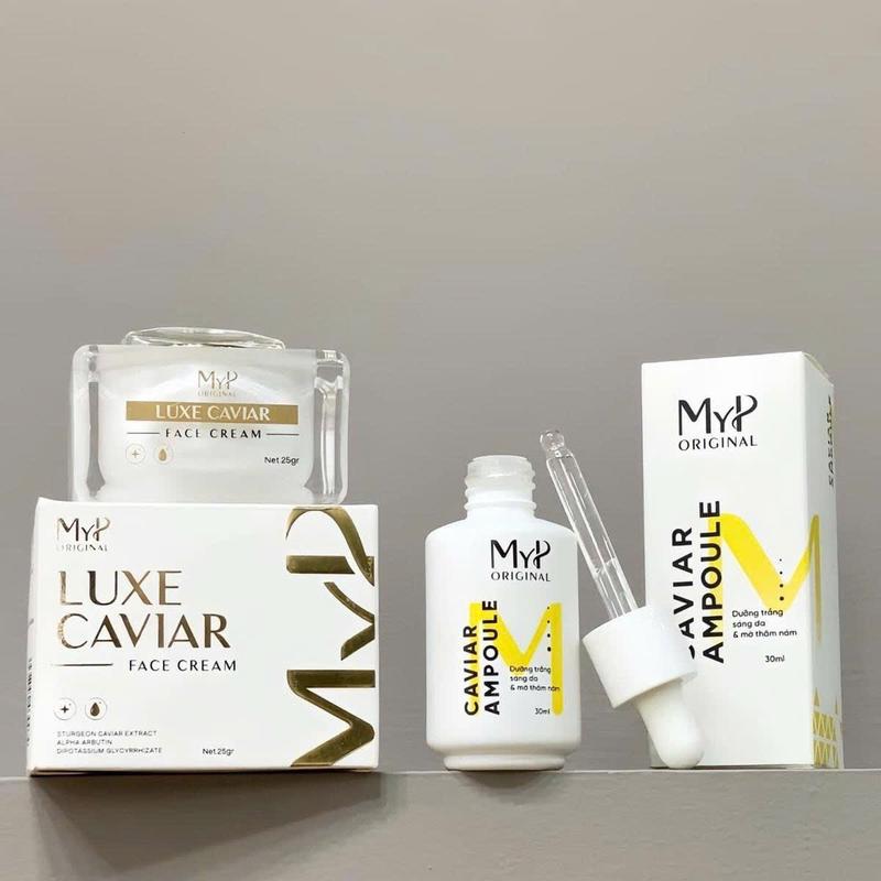 COMBO MyP KEM FACE Collagen + SERUM CAVIAR AMPOULE Skincare  Chăm Sóc Da