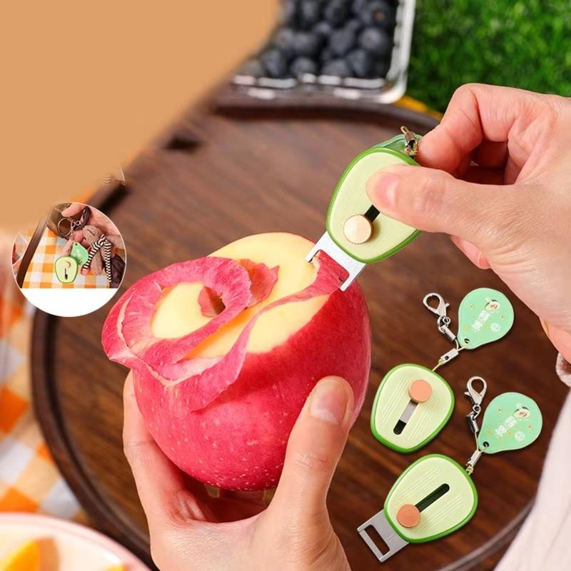 Product Introduction of New Peeling Tool Retractable Mini Peeler Multifunctional Durable Fruit Peeler Paring Portable Manual Peeler for Camping Picnics Outdoor Activities 13