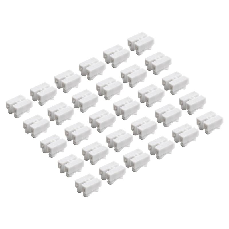 30Pcs CH2 Spring Quick Wire Connector Cable Clamp Terminal Block LED Strip Light 1