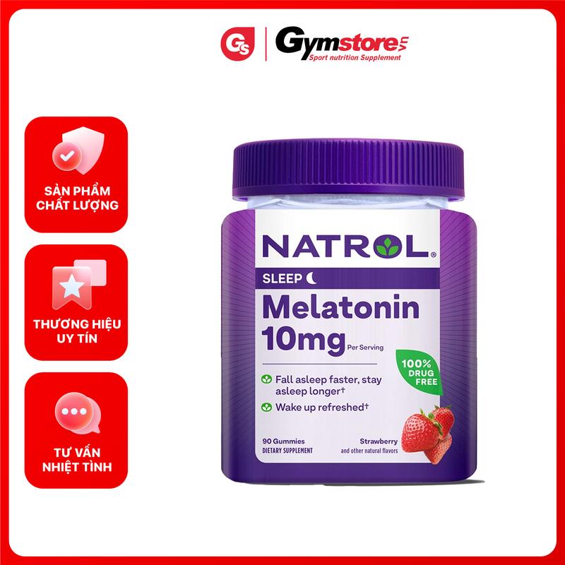 Kẹo ngủ Natrol Melatonin Sleep, 90 Gummies | Made in USA