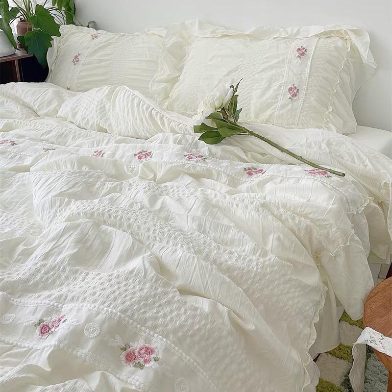 Bộ Vỏ Chăn Ga Đũi Mây Phong Cách Hàn Quốc shinbedding ( Set Vỏ Không Kèm Ruột Chăn) nệm