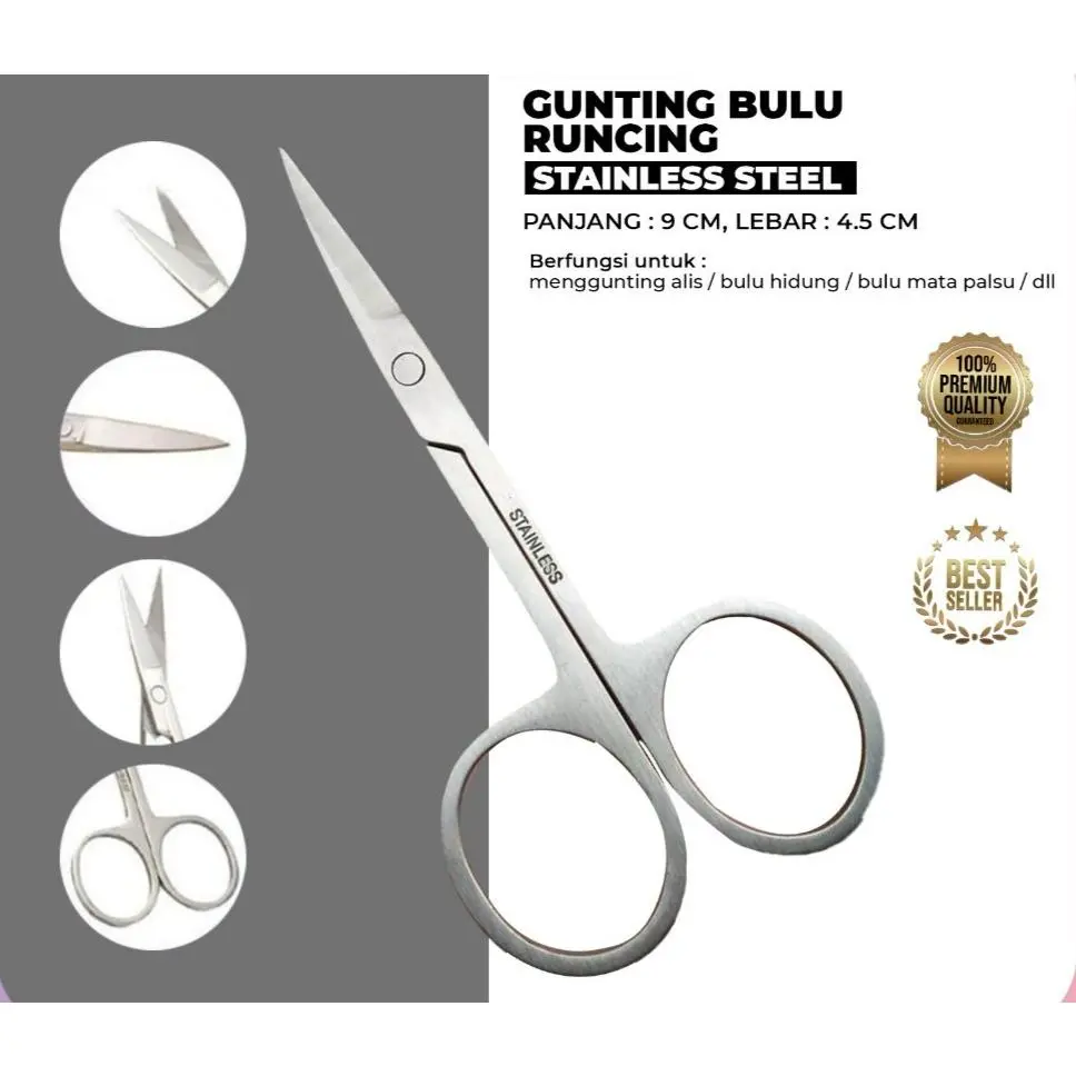 Gunting Pencukur Bulu Hidung/Gunting Kumis/Gunting Bulu Hidung/Gunting Cukur Alis Gunting Sulam Alis Bulu Mata  S755